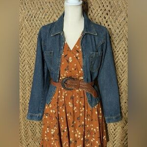 DCC Jeanswear size S denim jacket zip up jean small JACKET ONLY